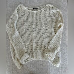 Brandy Melville Cream Knit Sweater
